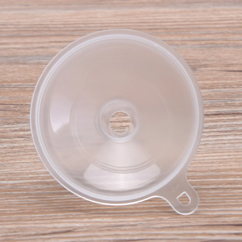 

50Pcs Transfer Funnel Mini Plastic Filling Bottles Transparent Lightweight for Perfume Lotion