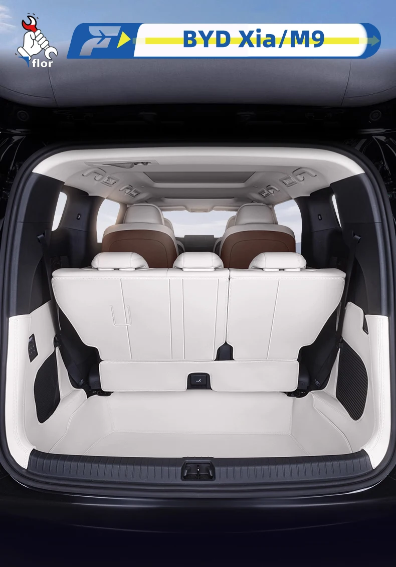

Для BYD Xia M9 2025 Коврик в багажник автомобиля Индивидуальный коврик для багажника Коврик для багажника Защитный коврик для багажника Задний коврик для багажника Защитный коврик для спинки стула