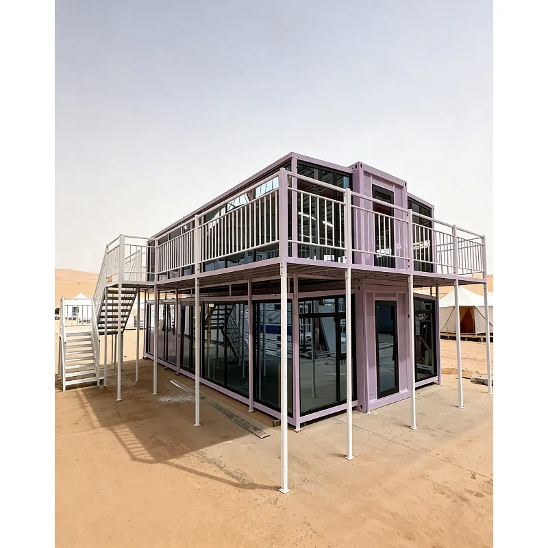 20ft 40ft Expandable Container House 2-4 Bedroom Prefab Villa Foldable Luxury Mobile Home Waterproof Steel Quick Build for Livin