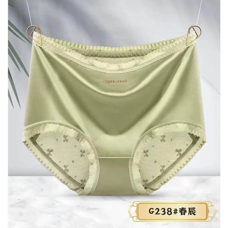 Ropa interior de encaje floral de talla grande, bragas cómodas de malla transparente para curvas para mujer, bragas de 100kg, calzoncillos suaves y transpirables