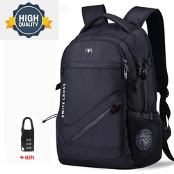 Men's mochila Swiss anti theft backpack USB Notebook School Travel Bags waterproof Business 15.6 17 inch laptop women