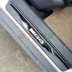For MG 4 MG4 EV Electric Accessory 2025-2022 Stainless Chrome Car Door Sill Kick Plate Guard Pedal Protector Trim Cover Styling