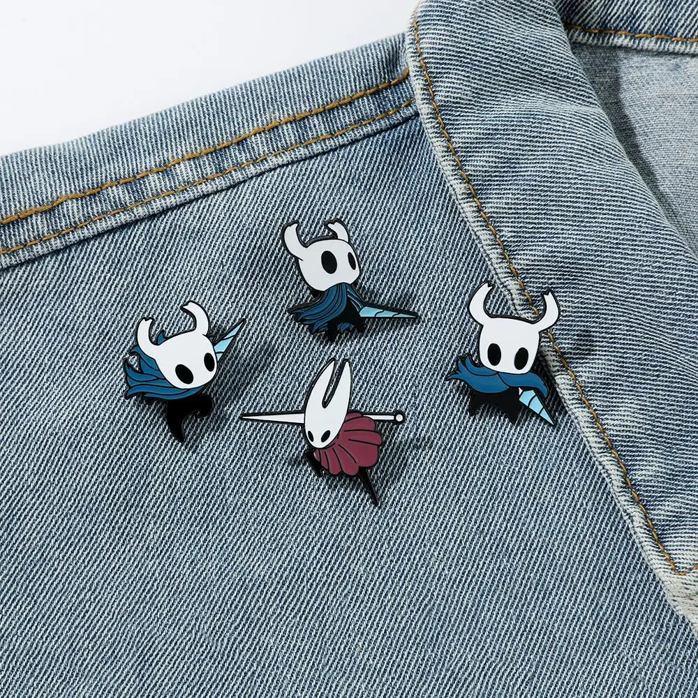 Hollow Knight Enamel Pins Cute Cartoon Metal Brooch Game Jewelry Badge for Backpack Pins Accessories Gifts