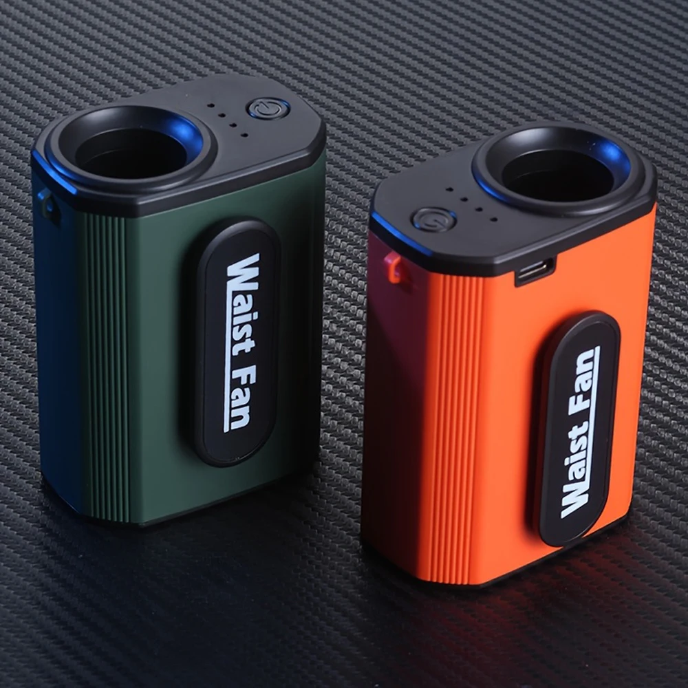 

6000mAh Outdoor Fan Portable Waist Hanging Neck Strong Dual Air Vents Fans for Travel Sports Courier Outdoor Camping Working