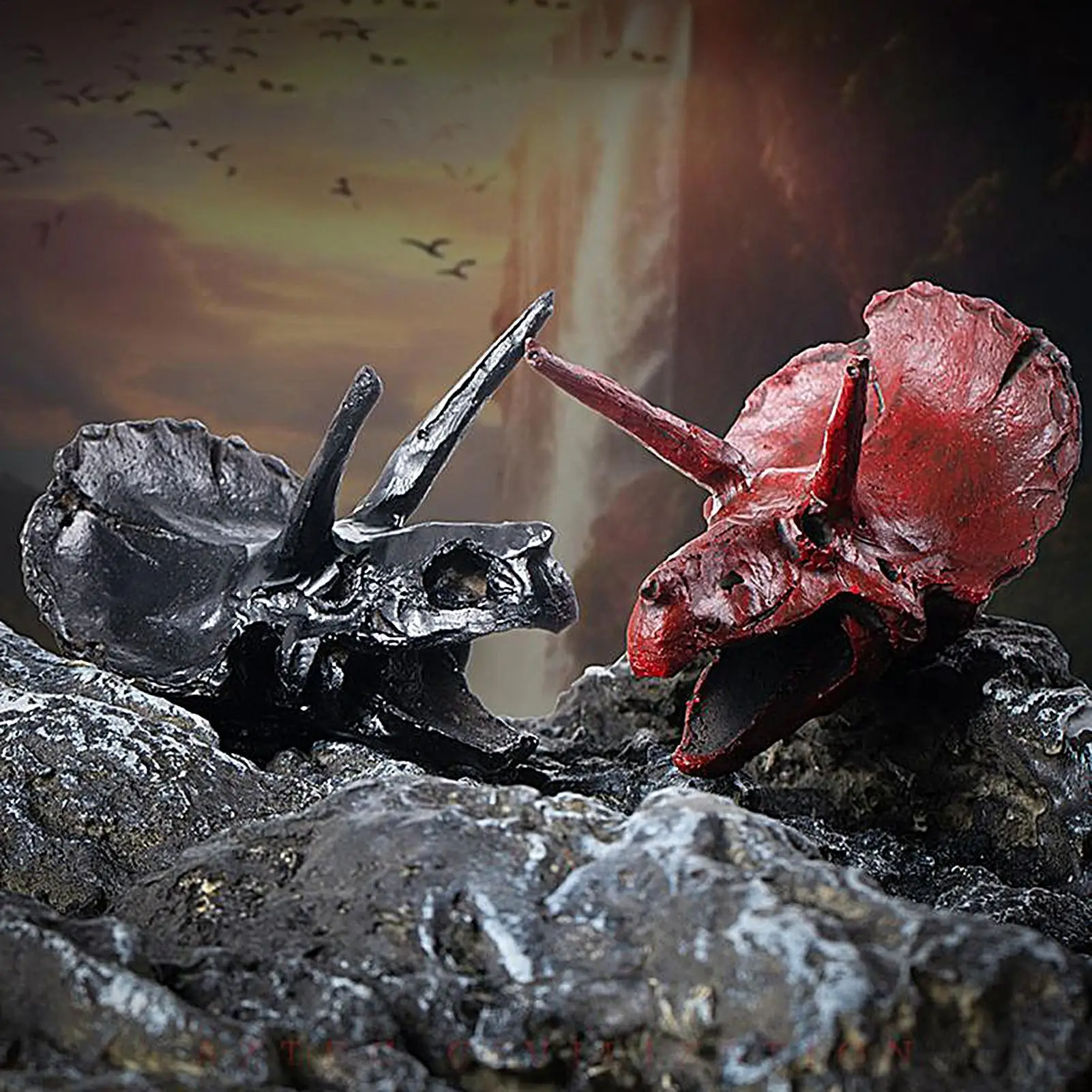 

Triceratops Aztec Ghost Whistle, Real Loud Scream Prank Toy, Halloween Horror Adventure Backpacking Wild Field Party Haunted