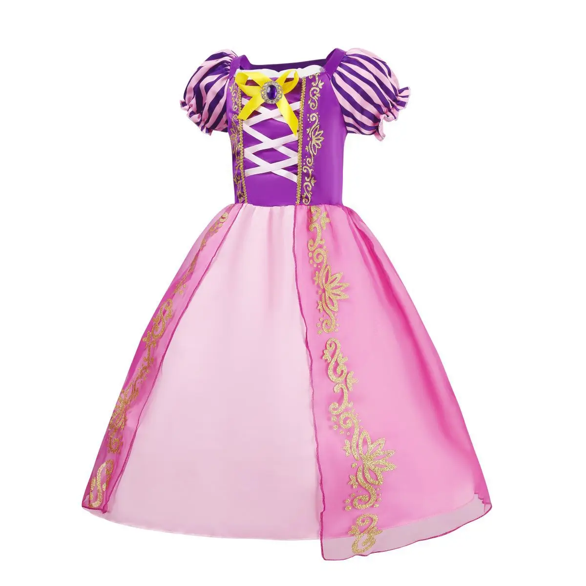 Vestido infantil princesa Elsa, Vestido de Cosplay feminino, Roupa extravagante, Roupa de Halloween, Festa de aniversário, Carnaval, Natal