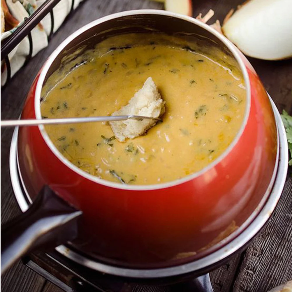 

8 PCS Forks Kitchen Meat Fondue Appetizer Black Small Sticks Accessories and Tools Butter Heating Fonduefork Plastic Handle