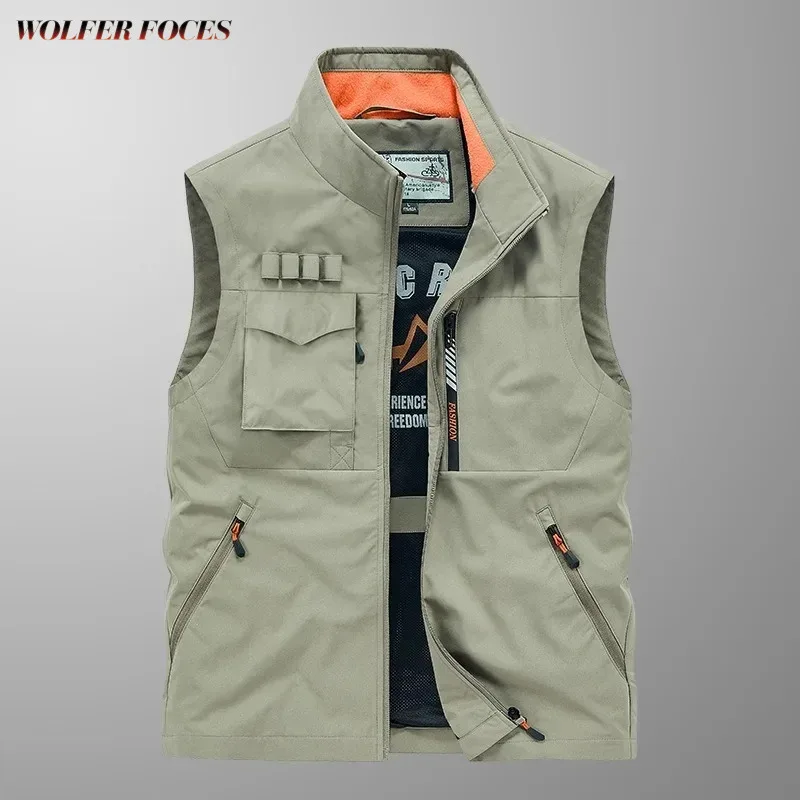 

Sleeveless Plus Size Outerwear Hunting Vest Outdoor Professional Photographer Motorcyclist Fishing Vests Jacket Sports Clothing