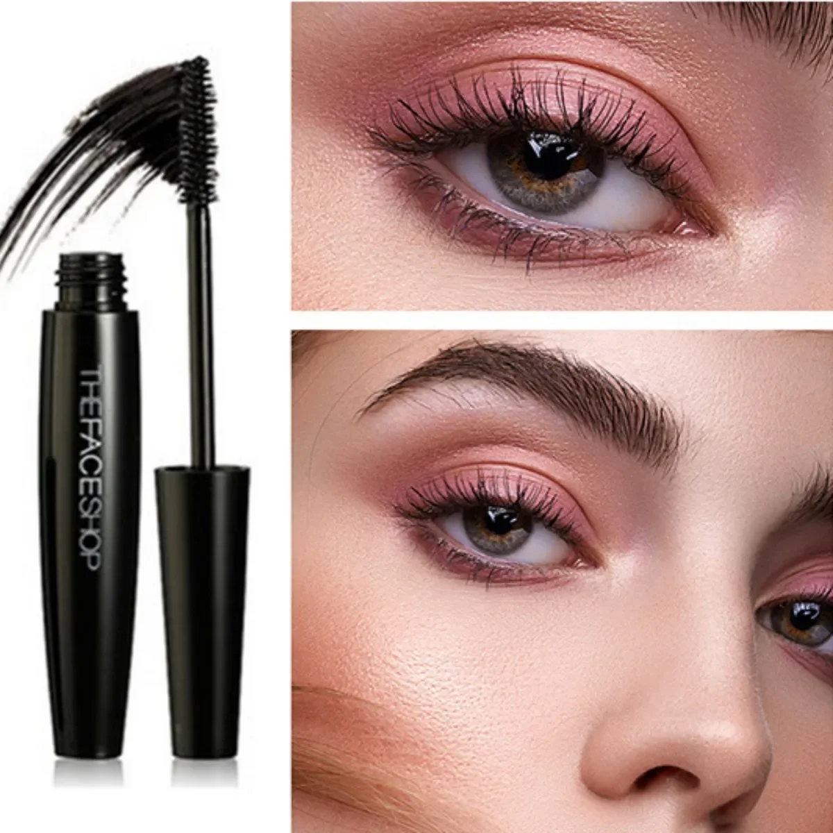 Ciglia arricciate Mascara allungante Waterproof Lasting Black Thick Lashes allungamento naturale Eye Lash Brush Makeups Cosmetics