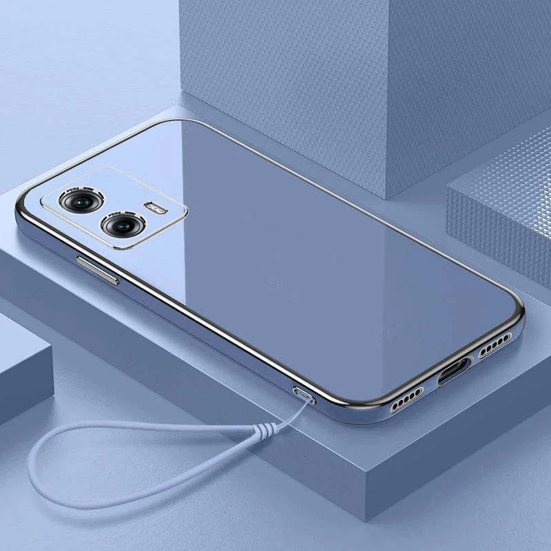 For Motorola Moto G85 Case MOTO G85 Luxury Square Plating Phone Case XT2427-3 Cover Moto S50 Neo Case Shockproof Back Cover