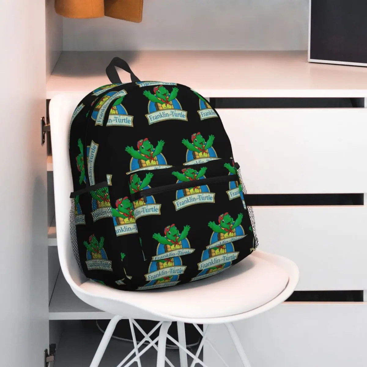 

Винтажный рюкзак Franklin The Turtle, рюкзак большой вместимости, детская сумка для книг, школьная сумка, сумки на плечо для мужчин и женщин