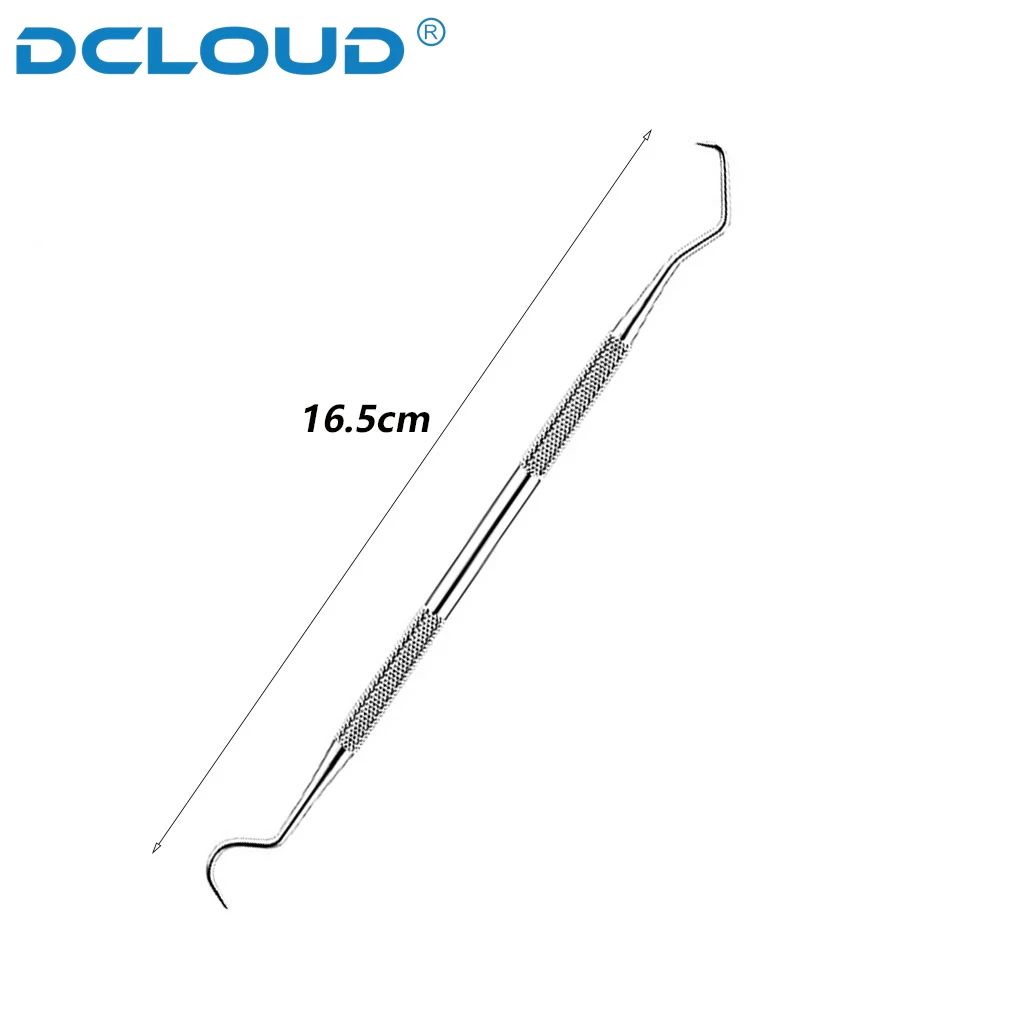 Dental Explorer Probe Double Hook Stainless Steel Teeth Clean Hygiene Tool Periodontal Dentist Tartar Scraper Remover Tooth Care