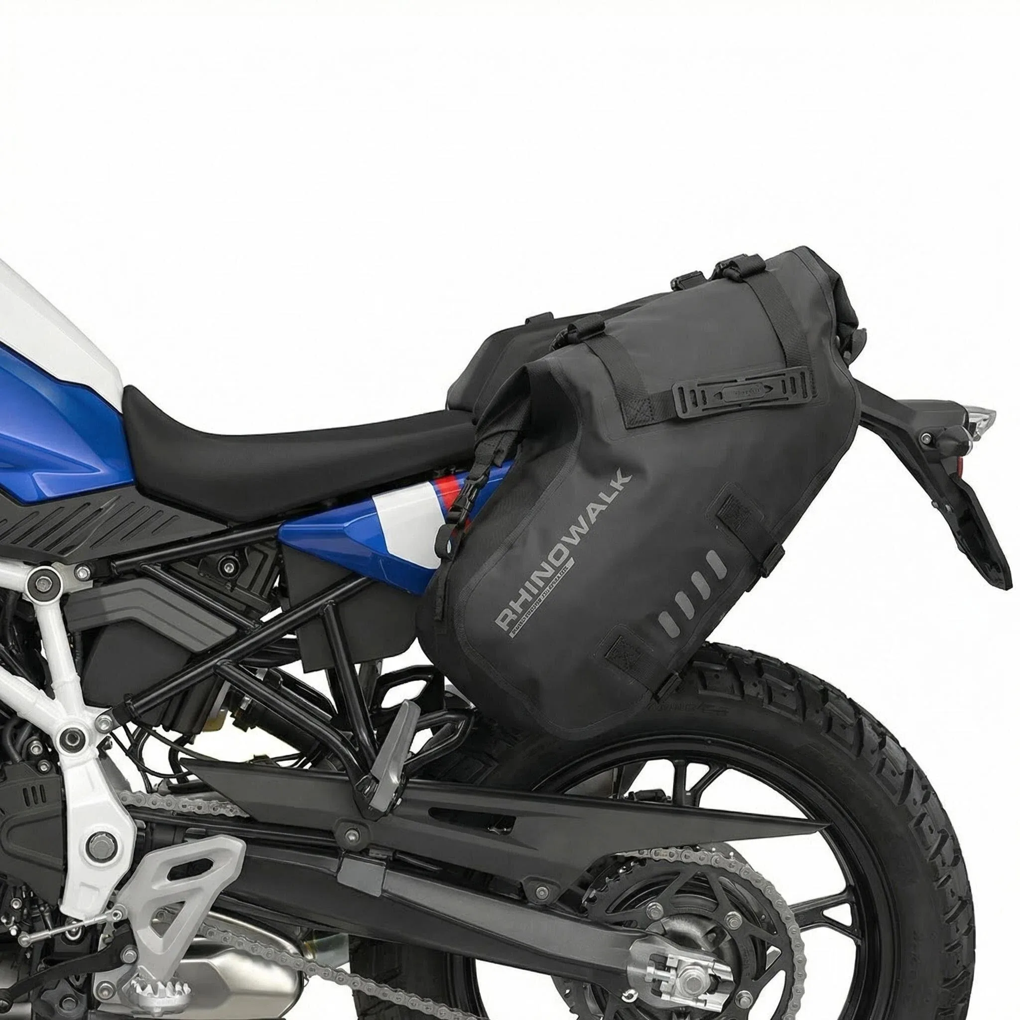 AliExpress Rhinowalk Motorcycle Saddle Bags Waterproof 18L 28L 48L PVC Soft Panniers 2PCS Universal for ADV Street Dirt Sport Bike Side Bag