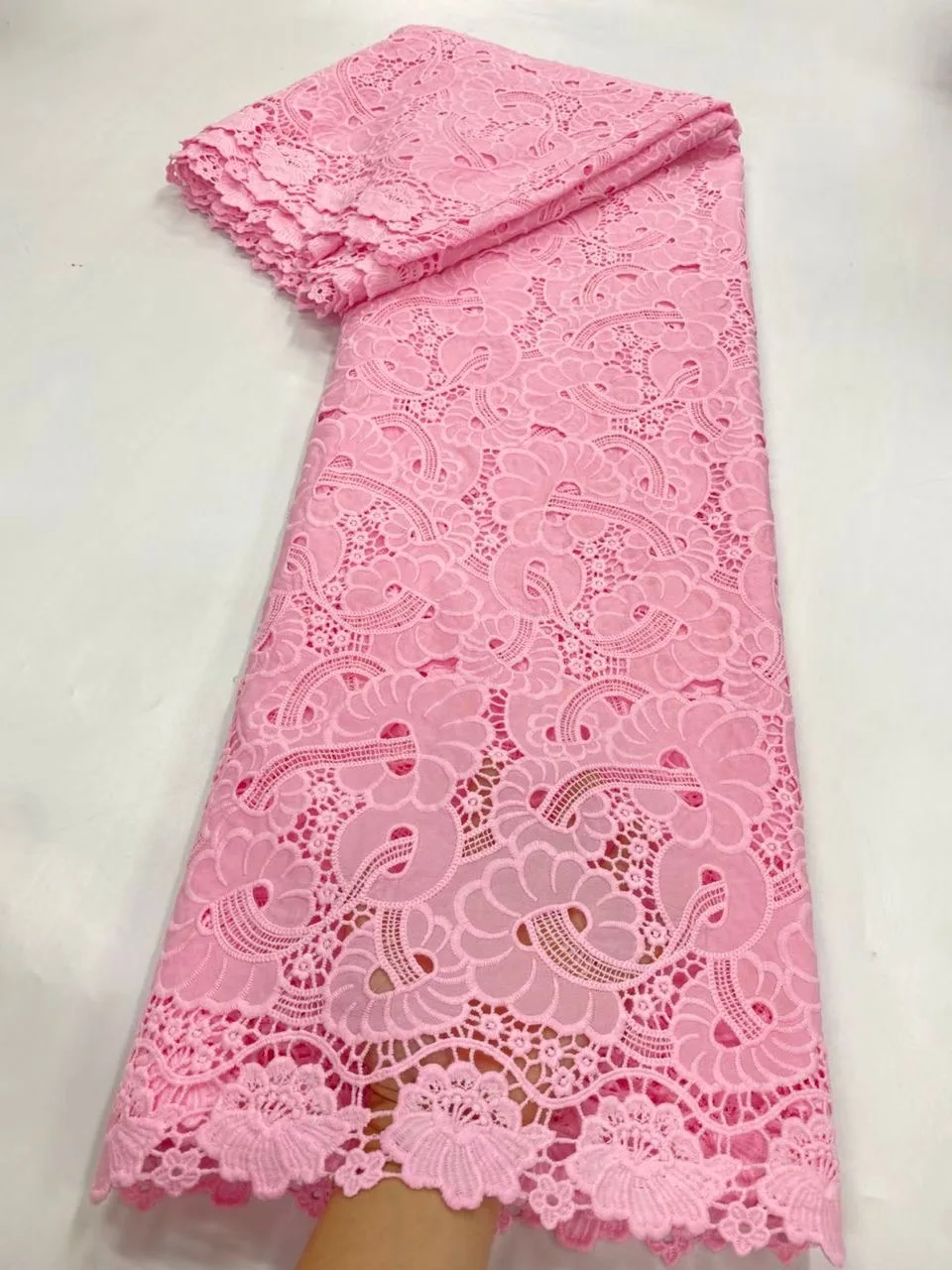 

Африканская нигерийская хлопковая вышивка с блестками, кружевная ткань из органзы, тюль, свадебное платье, высокое качество, 5 ярдов, 2025, JL507