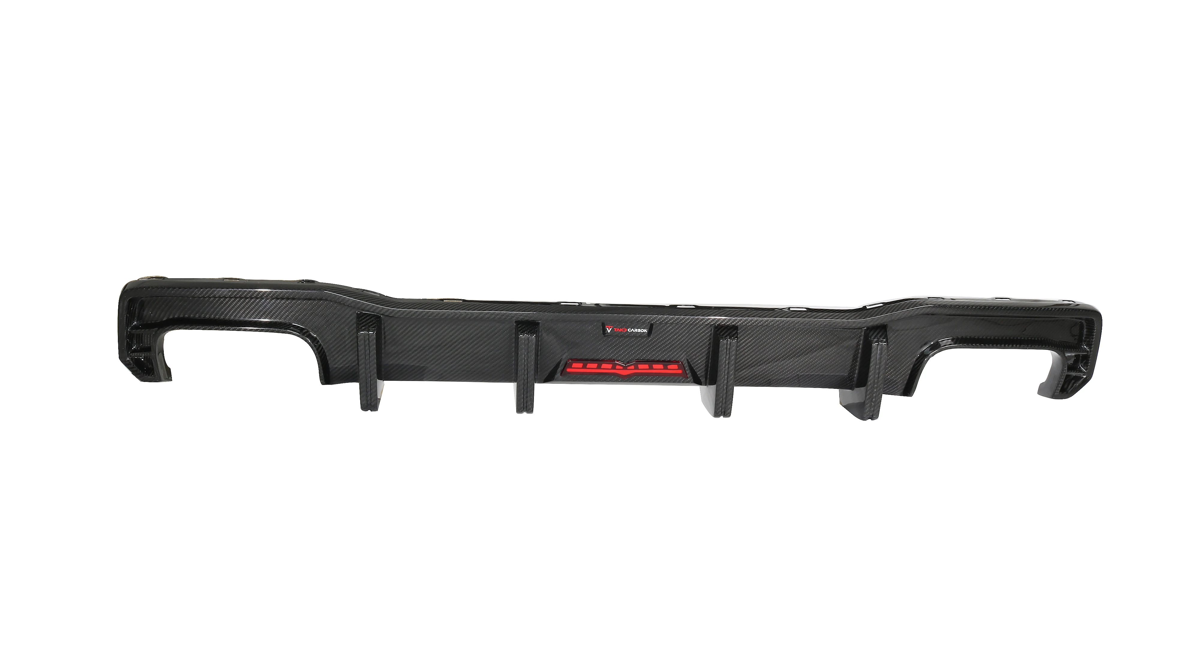 TAKD Carbon Brand Perfect Fitment Dry Carbon Fiber Rear Bumper Diffuser For audis A7 A7L S7 C8 2019-2023