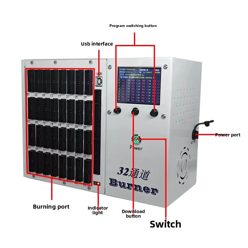 One to 16 One to 32 Offline Programmer Chip Program Downloader Offline Burner