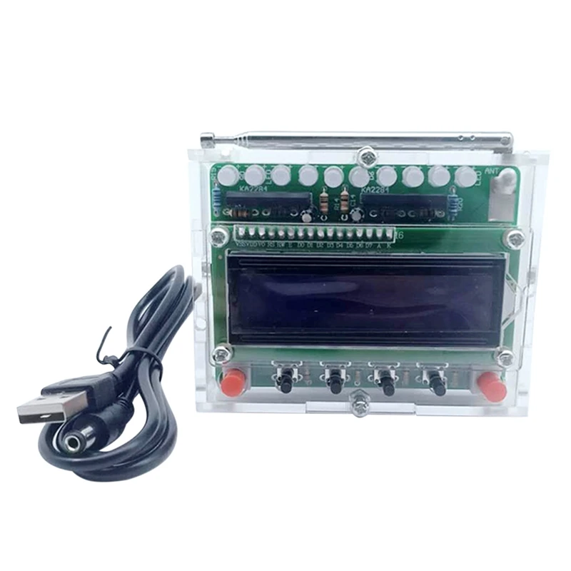 

DIY Radio Electronic Kit Parts 51 Single-Chip FM Digital Audio Machine Level Indication Can Be Controlled Individually