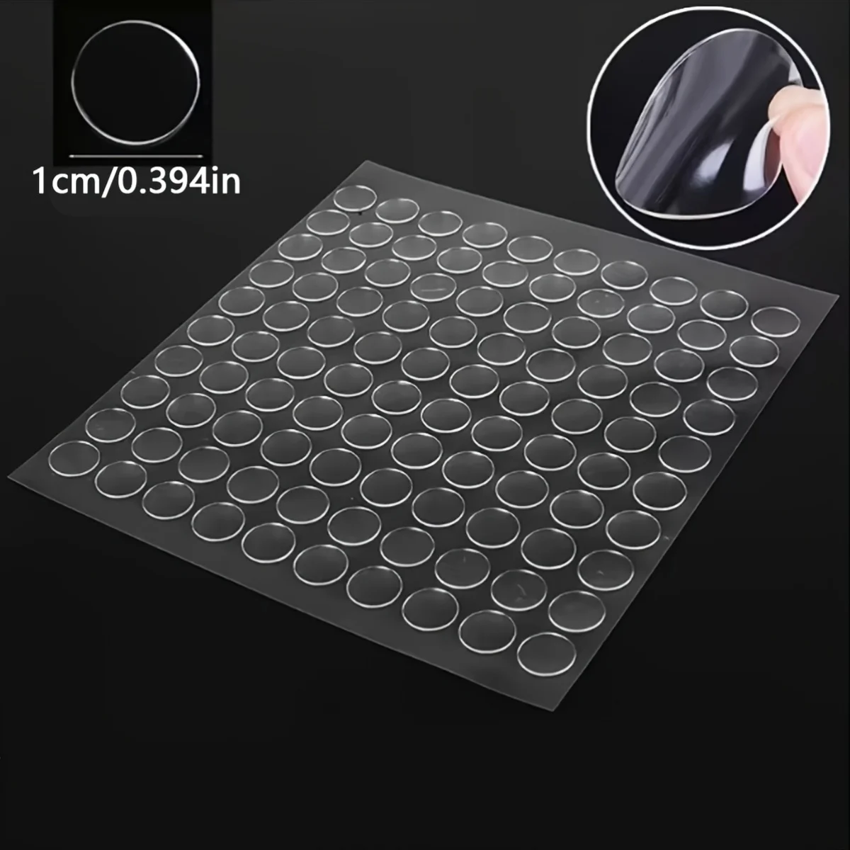 400Pcs Invisible Removable Nano Sticky Dots, Round Clear Double Sided Adhesive for Christmas Balloon Photo Home Office
