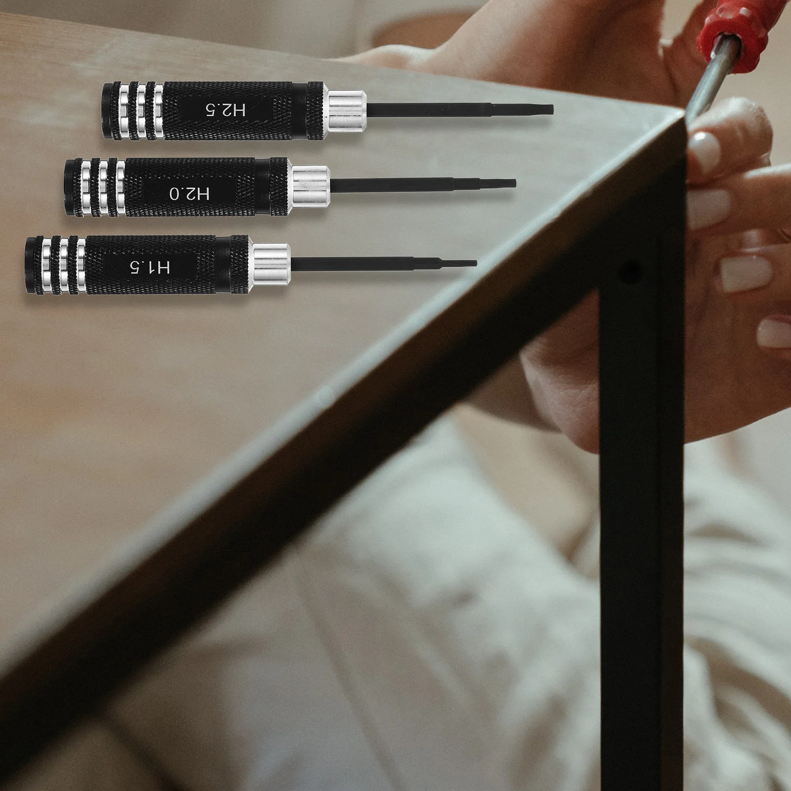 

Rc Helicopter Plane Car Screwdriver Adjustment Tools Kit 15Mm 20Mm 25Mm Keys 40Mm 55Mm 28Mm Screwdrivers Black