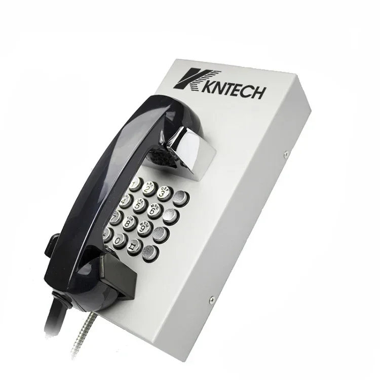 Sistema de telefone Kntech Inmate Telefones de prisão robustos VOIP e analógico à prova de vandalismo KNZD-05