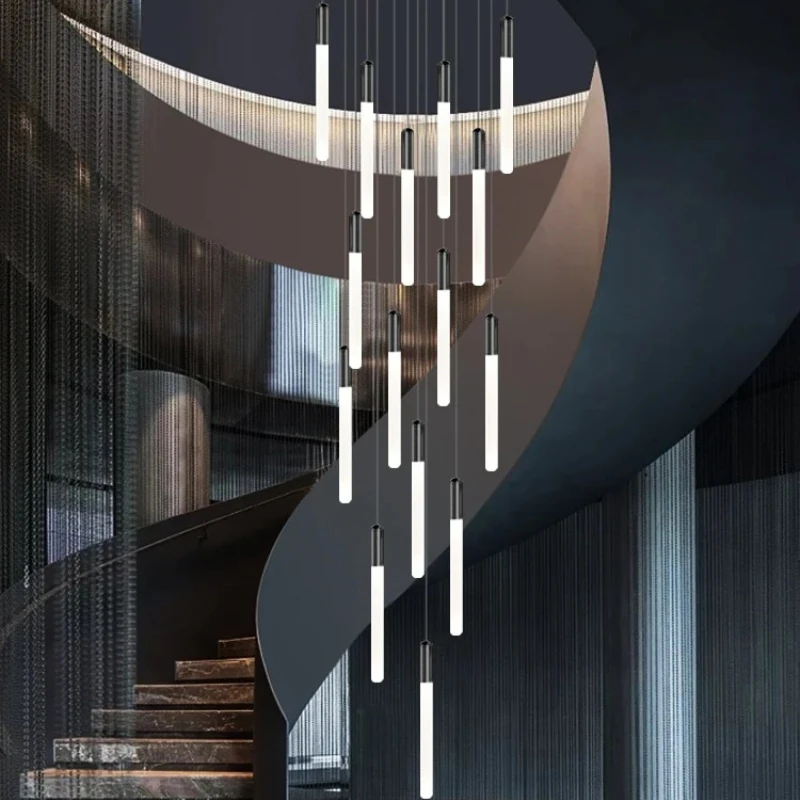 Lampada a sospensione a soffitto cilindrica nordica Paralume in acrilico Moderno e minimalista Soggiorno Cucina Camera da letto Lampada a sospensione oro/nero