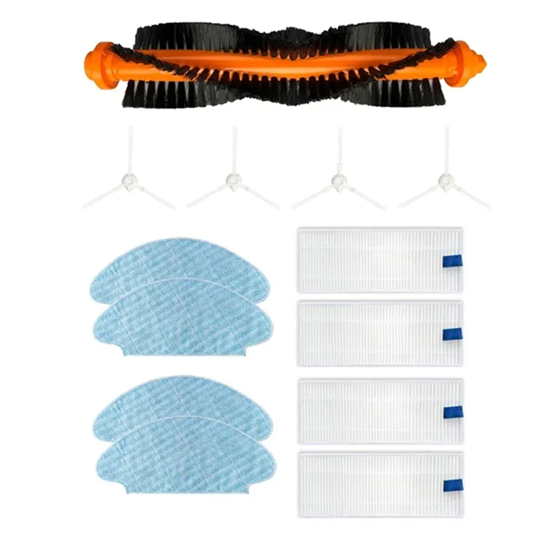 For Tefal X-Plorer 45 / RG8275WH Sweeping Machine Accessories Roller Side Brush HEPA Filter Mop Pad