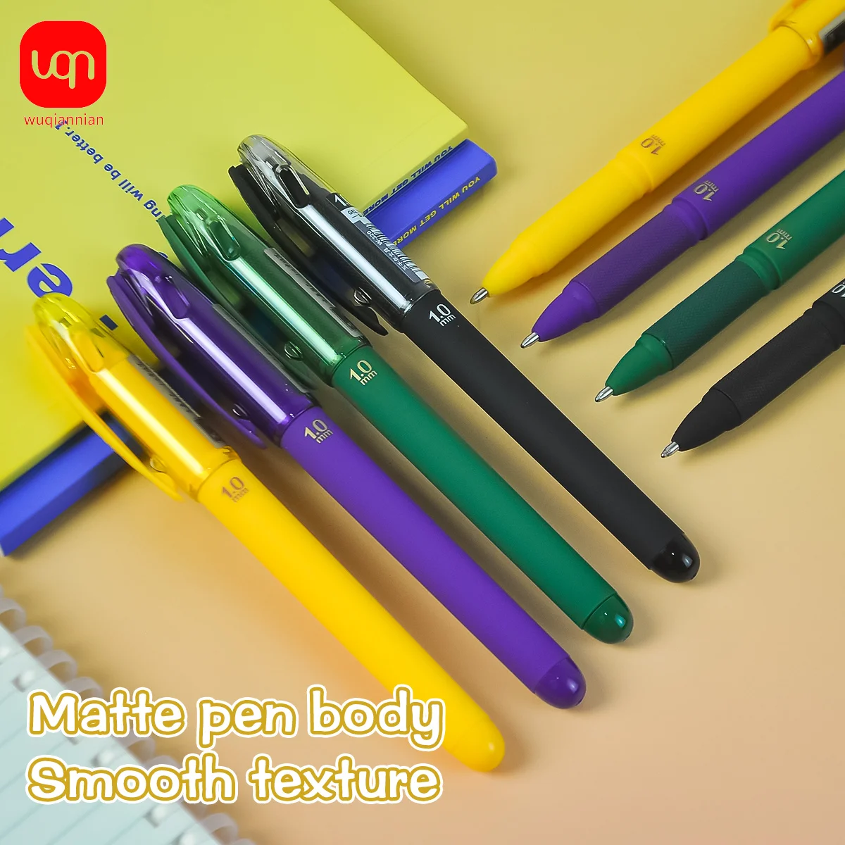 

WQN-3/6/12pcs Large Capacity High-Quality Gel Pens, 1.0mm Tip, Multi-Color Ink Calligraphy Handwriting Pen for School and Office