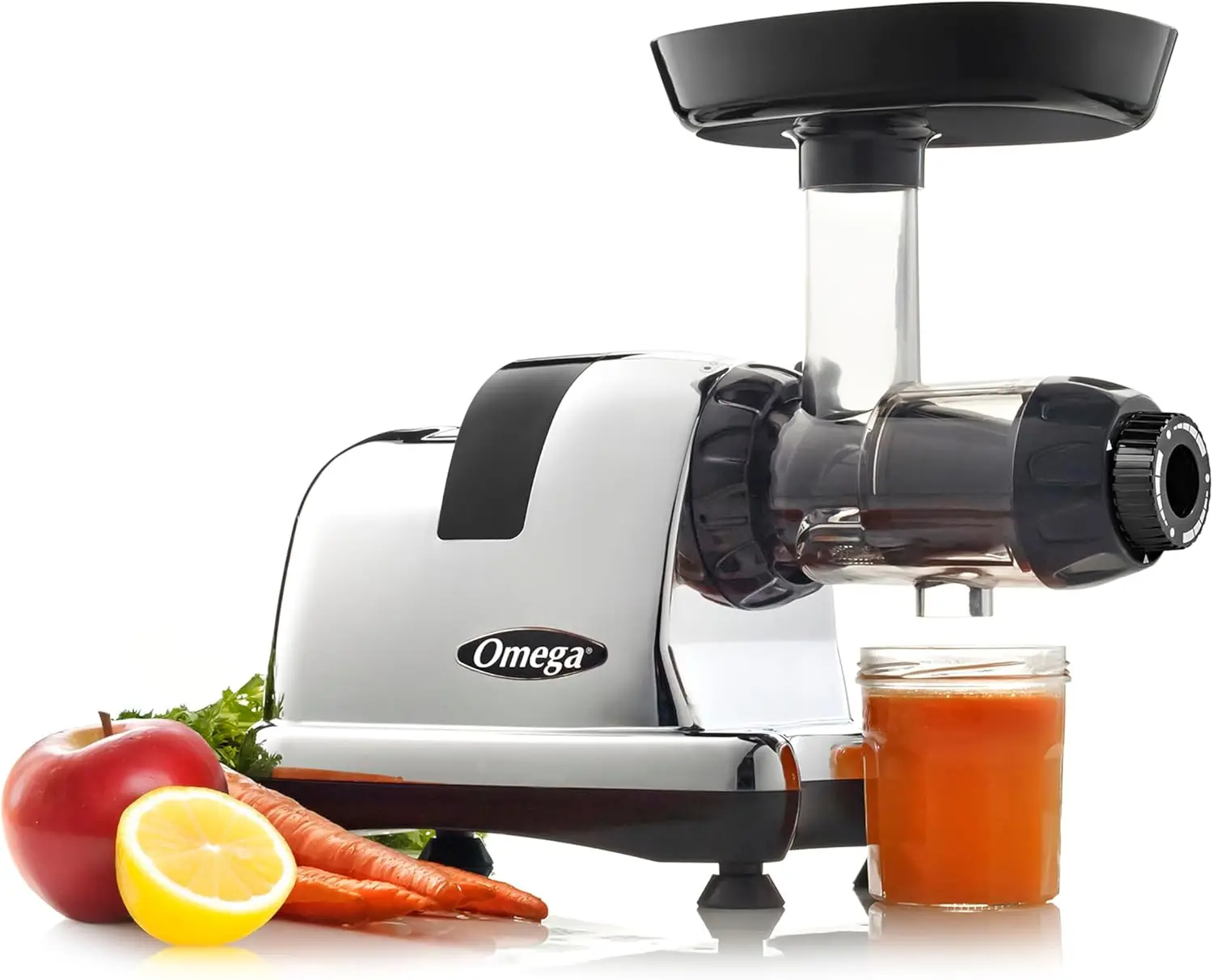 

Triple-Stage Slow Masticating Juicer, 80 RPM for Nutrient-Rich Juice, Nut Milks, Baby Food, and More