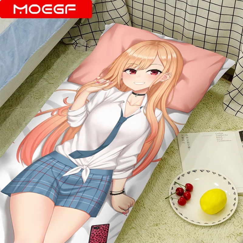 

Аниме Dakimakura наволочка My Dress Up Darling Kitagawa Marin анимационная комната постельное белье обнимающая наволочка 150x50 2 Вт