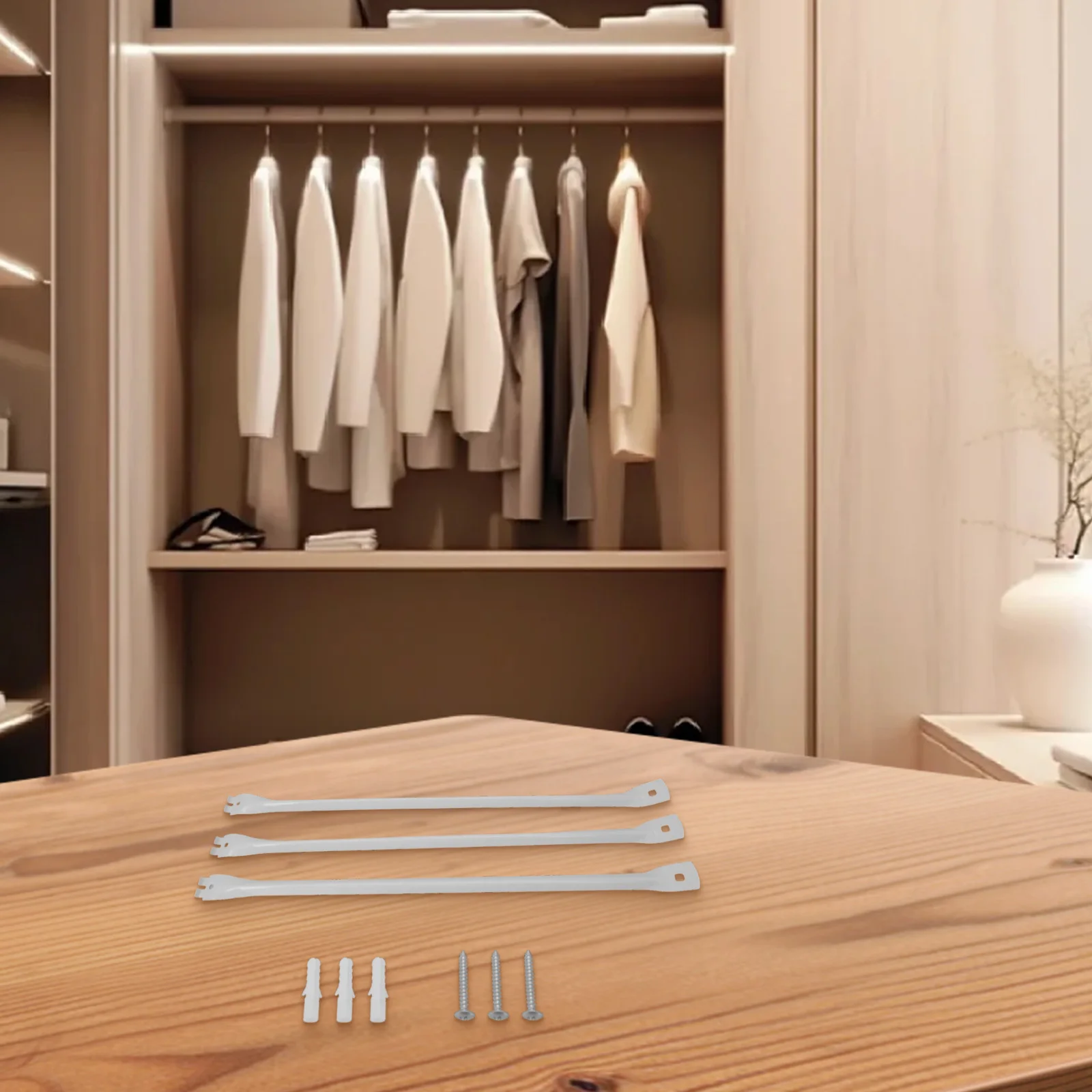 

17 Inch Brackets Shelving Support Brackets Home Improvement Cold-drawn Process Strength Elegant Bracket Design