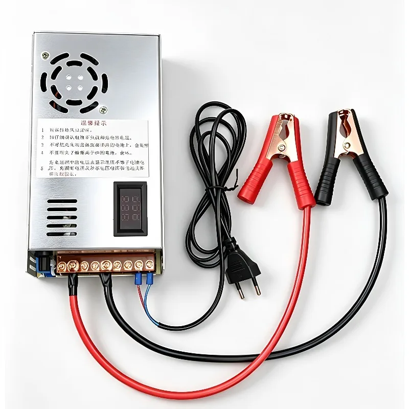 40A Li-ion LiFePO4 Single Cell Balancer Charger Adjustable Voltage Current 3.65V/4.2V Smart CC CV High Power