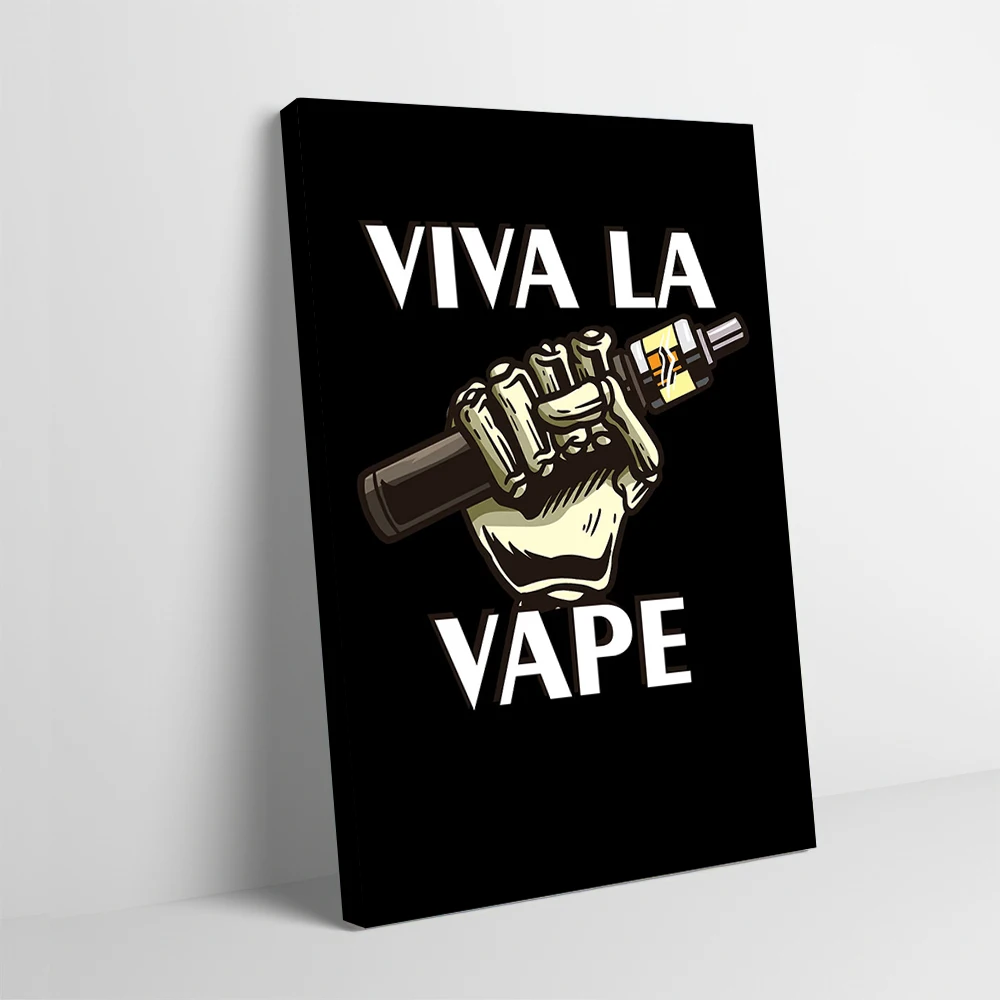 ملصق إلكتروني رائع Vape قابل للتخصيص مطبوع على القماش هدية فنية جدارية لتزيين المنزل صورة ديكور فاخرة #1