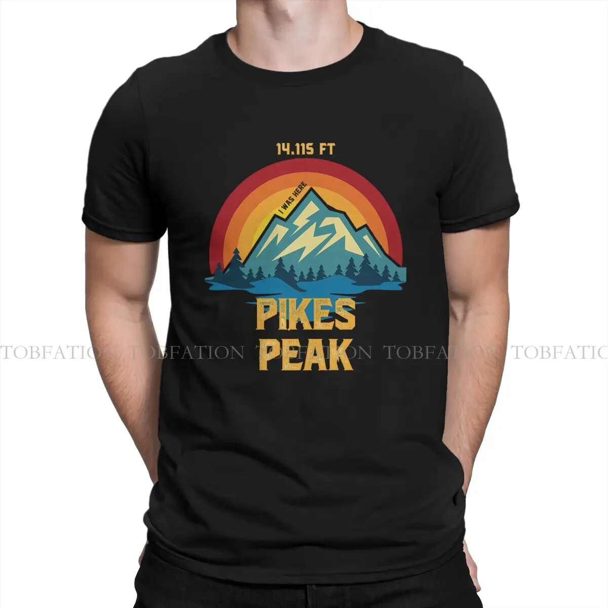 เสื้อยืดคอกลมผ้าสำหรับเล่นกีฬาปีนเขากลางแจ้ง Pikes เสื้อสำหรับผู้ชายเสื้อผ้าแบบดั้งเดิมขายดี