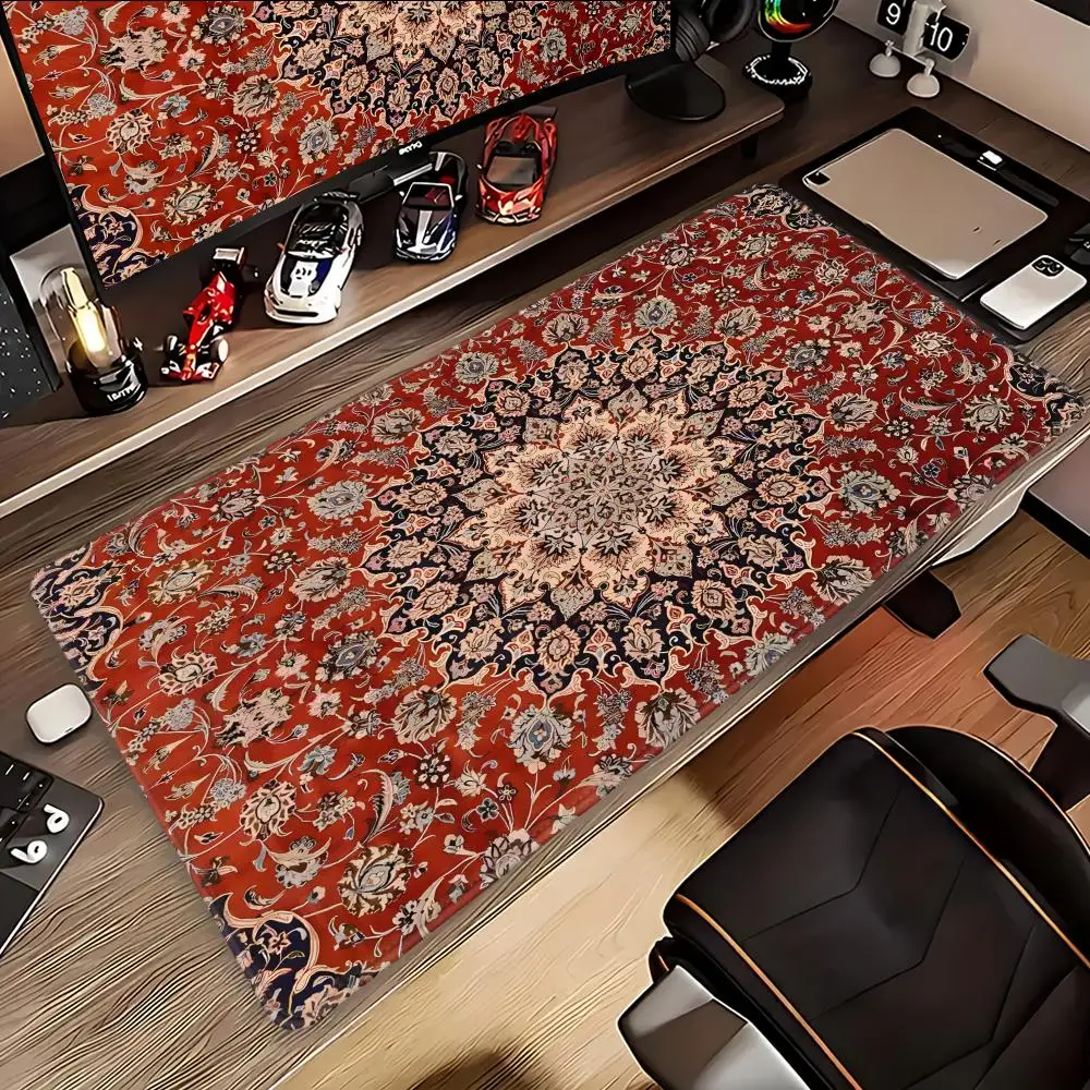 

A huge Persian carpet, a mysterious retro carpet, a Pc player mouse pad, a rubber mouse pad, a gaming speed keyboard, HYBXAXC