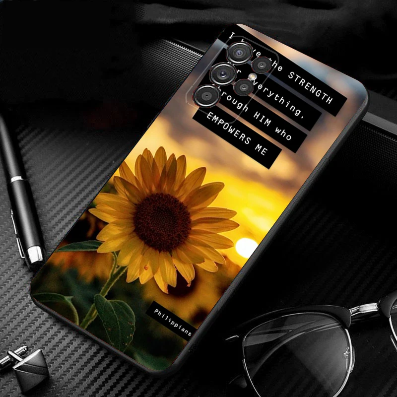 Phone Case for Samsung Galaxy S25 S24 S23 S22 S21 S20 Ultra S20 S22 S21 S20 FE S24 Plus Bible verse Jesus Christian God