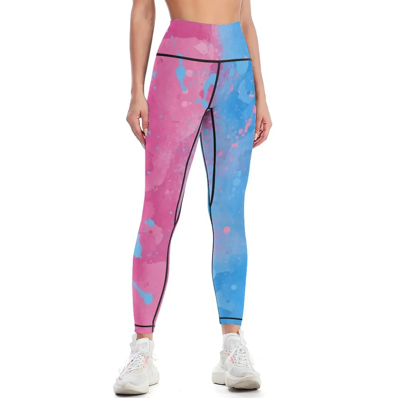 Leggings rosas o azules La Bella Durmiente, pantalones de chándal de cintura alta, ropa deportiva para gimnasio, leggins para mujer, mallas push up para mujer