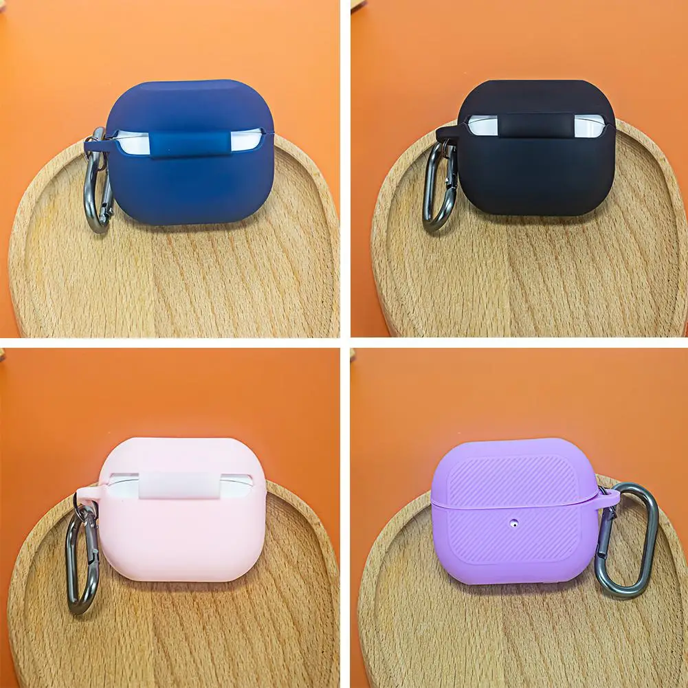 Silicone Case For Samsung Galaxy Buds 3 Pro Earbuds Accessories Shockproof Cover Dust-proof Keychain Shell With Climbing Bu X1X8