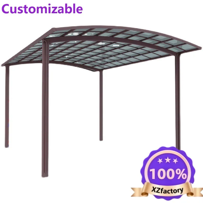Factory Direct 2026 Top Carroport a baldacchino per parcheggio con struttura in metallo per garage con design a sbalzo 6x6