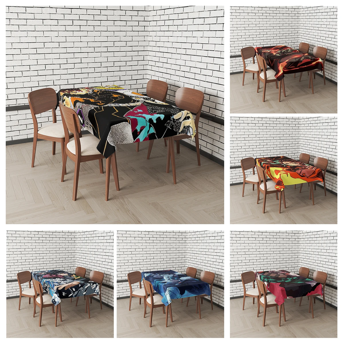 Home tablecloths for dining table decoration Natural and Animal Styles rectangular table accessories cloth Anti-stain tablecloth