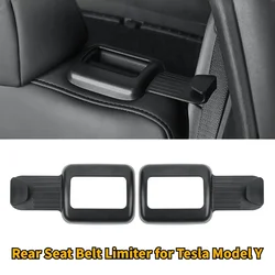 Rear Seat Belt Limiter Cover for Tesla Model Y 2018-2024 Seat Belt Hook Fixing Bracket Stopper Protective Jacket Car Accessories