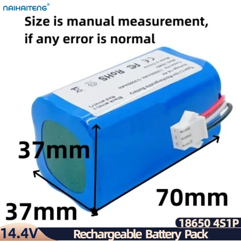 14.4V 14.8V 2600mAh 3500mAh For Ropo Glass 2 Robot Vacuum Cleaners Spare Cylindrical Rechargeable Li-ion Battery Pack Wholesale