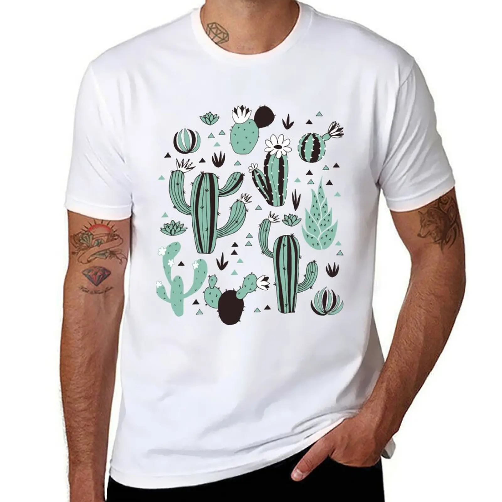 

Cacti T-Shirt man t shirt cotton high quality man t shirts graphic T-Shirt