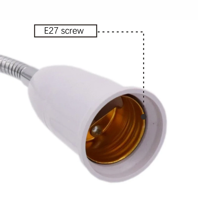 LED Adapter E14 To E27 Extended Lamp Cap Conversion Lamp Base Wall Flexible Holder Light Socket Converter Bases Extender