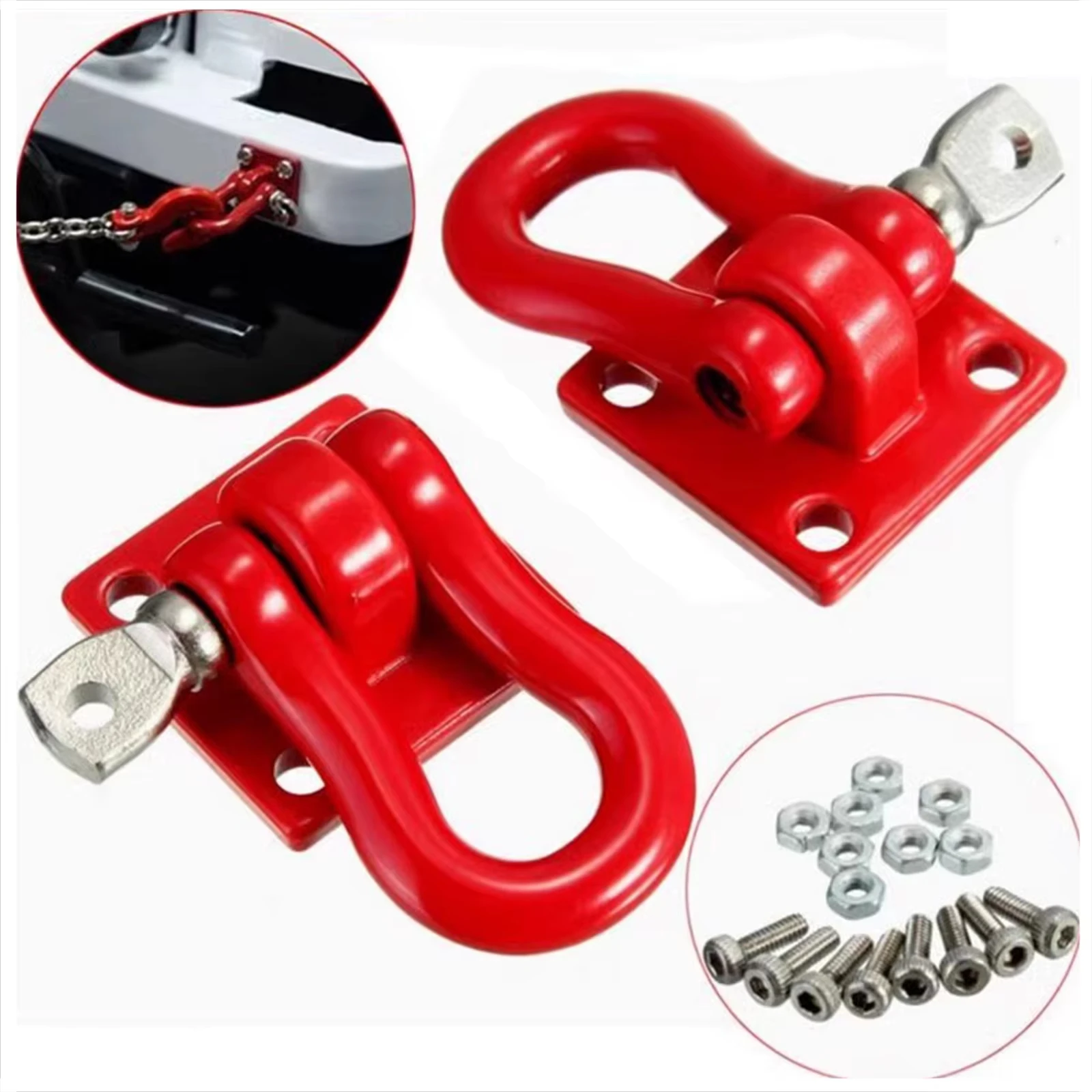 RC 1Sst Trailer Tow Hook Metal Accessories Upgrade for 1:10 RC Crawler Car Redcat Gen8 VS4-10 Axial SCX10 90046 AXI03007 Capra image 4