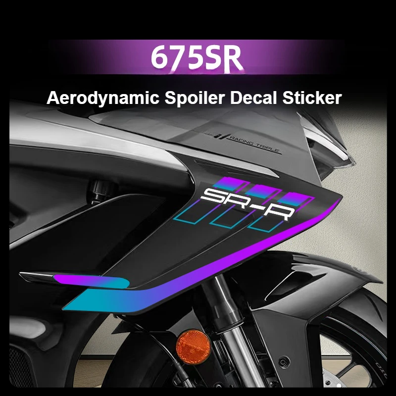

For CFMOTO 675SR 675SRR 675SR-R 675 SR Motorcycle Left Right Side Winglet Wind Spoiler Trim Cover Sticker Fairing Wings Decals
