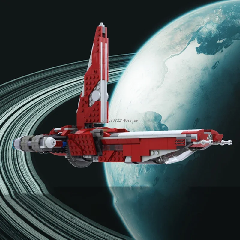 

411PCS Space Battle Stinger Mantis MOC 75362 Starfighter Model Building Blocks Technology Bricks DIY Creative Assemble present