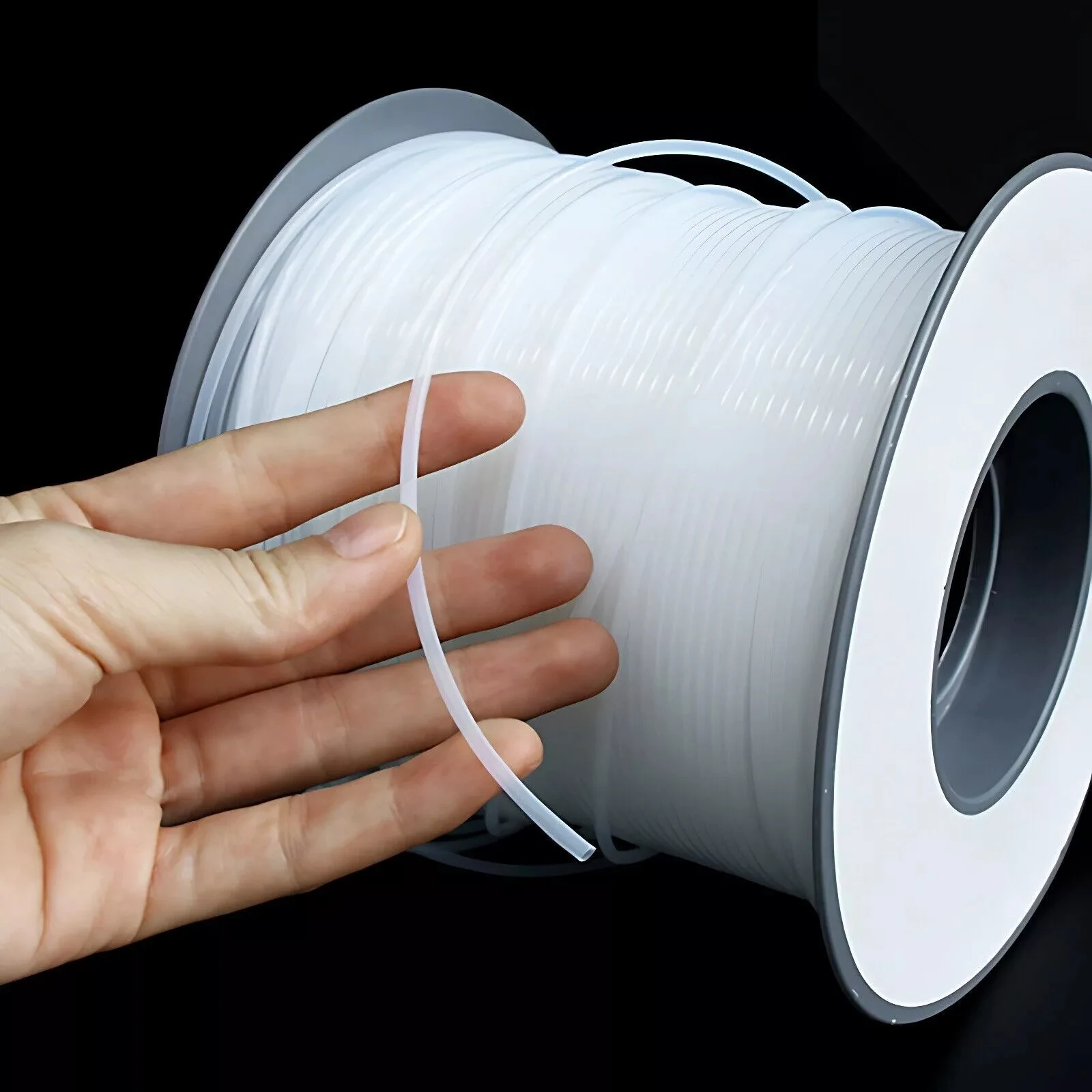 2/5/10/20/50M ID 0.3mm~5.94mm 30S-3S Translucent PTFE Capillary Tube S Type 600V Oil Resistant Plastic Hose