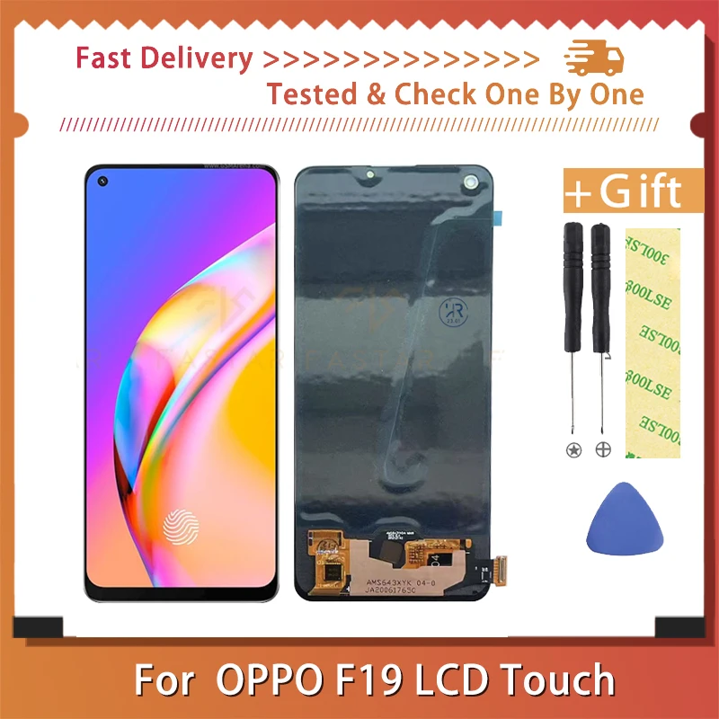 

6.43" OLED For OPPO F19 A94 A74 4G 5G LCD Touchscreen Digititizer Assembly Replacement OPPO F19 PRO Screen Display