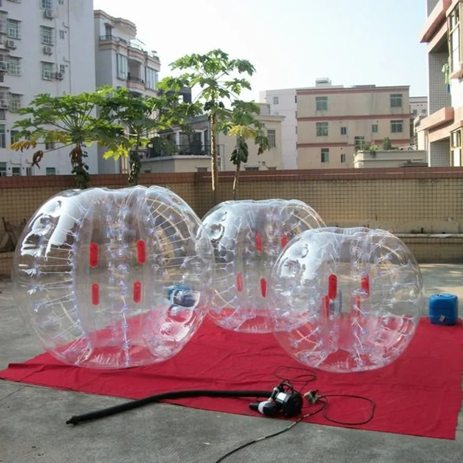 Free Shipping 1.5m PVC Inflatable Bubble Soccer Ball Air Human Hamster Ball Air Bumper Ball Adult Inflatable Bubble Football