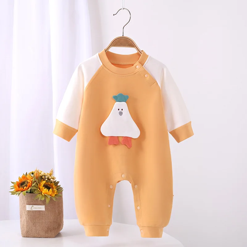 

Baby Rompers for Girls Boys Autumn Winter Spring Babysuit & One Piece Long Sleeve Pajamas Loungewear Outfit 0-6M